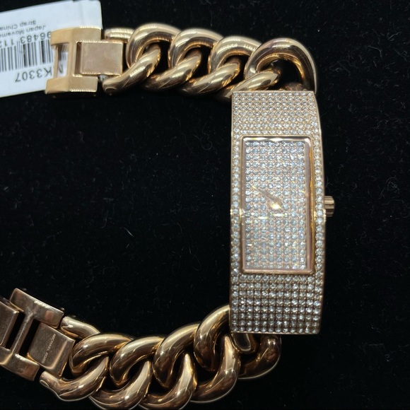 Michael Kors Hayden Rose MK3307 Crystal Pave Watch - Picture 4 of 9